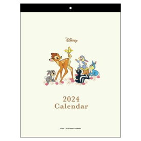 壁掛けカレンダー2024年 ウォールカレンダー 2024Calendar ディズニークラシック シンプルS サンスター文具 インテリア 令和6年暦