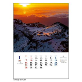 壁掛けカレンダー2024年 2024 Calendar A2日本の心 富士山 大山行男作品集 トーダン 写真 日本風景 インテリア 令和6年暦