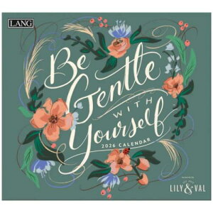 Ǌ|J_[2026N 2026 Calendar LANG O Be Gentle With Yourself LilyVal Jg[ t[ CeA ߘa8N
