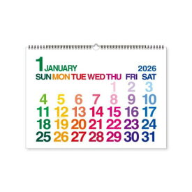 【30％OFF】壁掛けカレンダー2026年 2026Calendar A3壁掛 カラフル エトランジェ ディ コスタリカ 新日本カレンダー 実用 シンプル