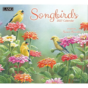 �Ǌ|���J�����_�[2027�N 2027 Calendar LANG �����O Songbirds Susan Bourdet �n�[�g�A�[�g�R���N�V���� �J���g���[ �t�����[ �� �C���e���A �ߘa9�N��