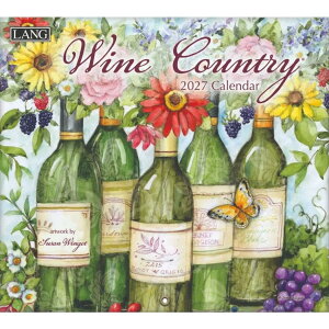 �Ǌ|���J�����_�[2027�N 2027 Calendar LANG �����O Wine Country Susan Winget �n�[�g�A�[�g�R���N�V���� �J���g���[ �t�����[ ���C�� �C���e���A �ߘa9�N��