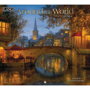 �Ǌ|���J�����_�[2027�N 2027 Calendar LANG �����O Around The World Evgeny Lushpin �n�[�g�A�[�g�R���N�V���� �J���g���[ ���i �C���e���A �ߘa9�N��
