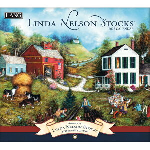 �Ǌ|���J�����_�[2027�N 2027 Calendar LANG �����O Linda Nelson Stocks Linda Nelson Stocks �n�[�g�A�[�g�R���N�V���� �J���g���[ ���i �C���e���A �ߘa9�N��