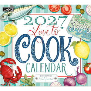 �Ǌ|���J�����_�[2027�N 2027 Calendar LANG �����O Love To Cook Nicole Tamarin �n�[�g�A�[�g�R���N�V���� �J���g���[ �t�[�h �C���e���A �ߘa9�N��
