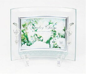 取寄品 ジュエリーチャームガラスフォトフレーム 1ウィンドウ インテリア写真立て