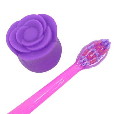 吸盤付き歯ブラシ《ローズ/薔薇》☆洗面用具通販☆/スタンディング機能付き【Flores/フロレス】/ベルコモン●