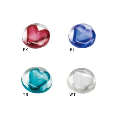 ガラス箸置(5個セット)/箸置き◎津軽びいどろ《ハート》☆アデリア(直径3.5×1.3cm)日本製/テーブルウエア石塚硝子通販☆【取寄品】【プレゼント】ベルコモン【のし利用可】●【結婚祝い】【引越し祝い/新築祝い/開業祝い】