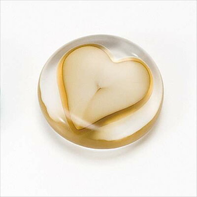 ガラス箸置(5個セット)/箸置き◎津軽びいどろ《ハート》☆アデリア(直径3.5×1.3cm)日本製/テーブルウエア石塚硝子通販☆【取寄品】【プレゼント】ベルコモン【のし利用可】●【結婚祝い】【引越し祝い/新築祝い/開業祝い】