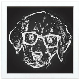 カフェ インテリア サイン フレーム キャンバス アート ポスター 額付 ドッグ 美工社 お洒落 cafe インテリア 取寄品 ベルコモン 結婚祝い 引越し祝い/新築祝い/開業祝い