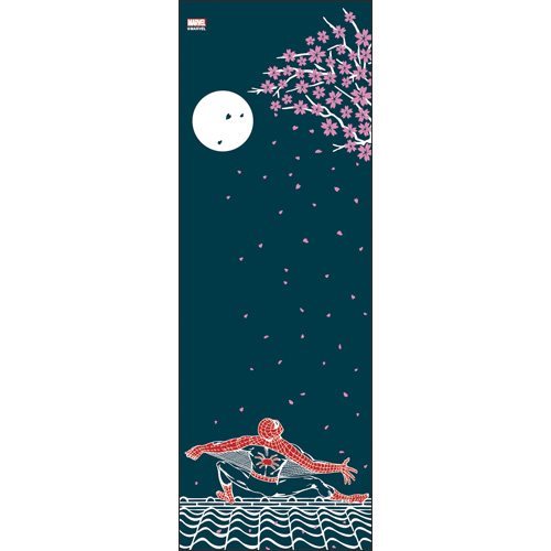 日本たおる 手ぬぐい スパイダーマン 月に桜 マーベル エンスカイ 35×100cm 日本製  日本たおる 手ぬぐい スパイダーマン 月に桜 マーベル エンスカイ 日本製 メール便可