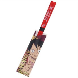 クリア箸 おはし ワンピース ルフィ レッド ONE PIECE 金正陶器 23cm 日本製 アニメ メール便可