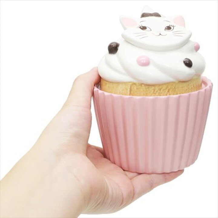 楽天市場 カップケーキ型キャニスター 陶器型小物入れ おしゃれキャット マリーディズニー サンアート 小物入れ インテリア雑貨 雑貨 アートの通販 店ベルコモン