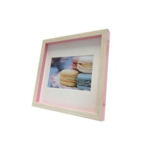 Macaron frame �}�J���� �t���[�� �t�H�g�t���[�� Pink 200x200mm(�n�K�L�T�C�Y�}�b�g�t) ���H�� 22.3x22.3x2.5cm �}�b�g�t�� �M�t�g �����C���e���A ���i �x���R����