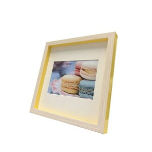 Macaron frame }J t[ tHgt[ Yellow 200x200mm(nKLTCY}bgt) H 22.3x22.3x2.5cm }bgt Mtg CeA i xR