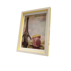 Macaron frame }J t[ tHgt[ Yellow A4(B5TCY}bgt) H 23.3x32x2.5cm }bgt Mtg CeA i xR