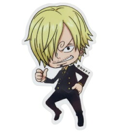 ミニシール ダイカット 防水 mini ステッカー ワンピース サンジ ONE PIECE ゼネラルステッカー 耐水耐光 DECOシール アニメ メール便可