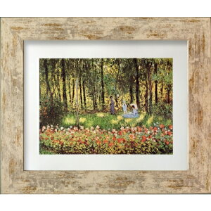 Claude Monet  N[hEl The family of the Artist in the Argenteuil garden H ZFA-61760 37.8x31.8x1.5cm Mtg ztCeA i