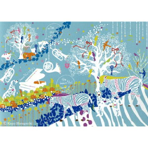 �������� Kayo Horaguchi �C���e���A �p�l�� �z���O�` �J�� stary night 1 ���H�� ZKH-52555 80x60x4cm �t���[�����X �L�����o�X�A�[�g�C���e���A ���i