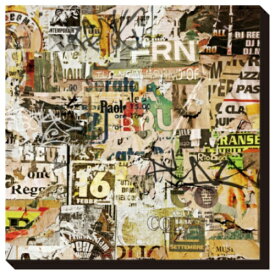 Binkski インテリア パネル Art Panel Grunge Background with Old Torn Posters 美工社 IAP-52115 キャンバスアートインテリア 取寄品
