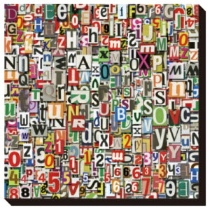 Designed Background �C���e���A �p�l�� Art Panel Newspaper Clipping ���H�� IAP-52116 �L�����o�X�A�[�g�C���e���A ���i