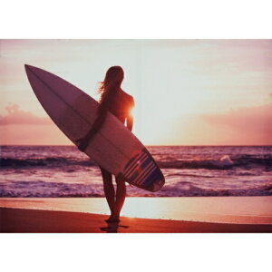 Carino Canvas Art �ʐ^ �A�[�g �L�����o�X�A�[�g Beautiful surfer girl 700x500mm ZPT-61749 �t���[�����X�C���e���A ���i