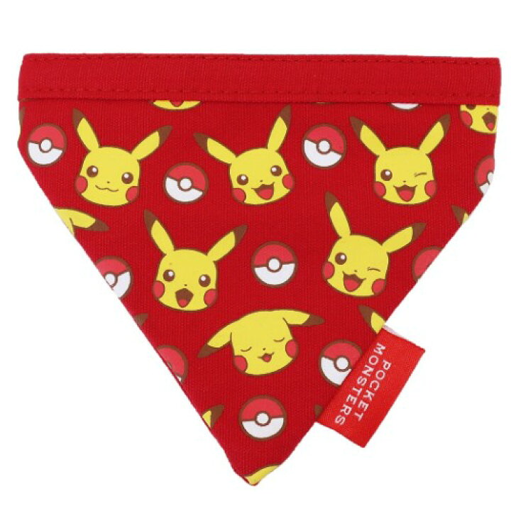 楽天市場 ペット バンダナ ワンちゃんのスカーフ ポケモン ピカチュウいっぱい ポケットモンスター スモールプラネット プレゼント かわいい メール便可 雑貨 アートの通販店ベルコモン