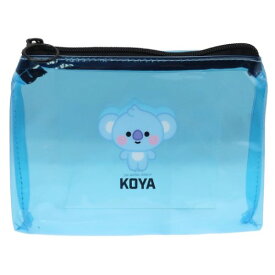 PVC ペンポーチ クリア フラットポーチ BT21 KOYA LINE FRIENDS カミオジャパン コレクション雑貨