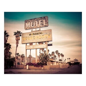 Petit Canvas Art �L�����o�X�A�[�g MOTEL SIGN 500x400mm ���H�� ZPT-62074 �M�t�g �Ǌ|�� �C���e���A ���i