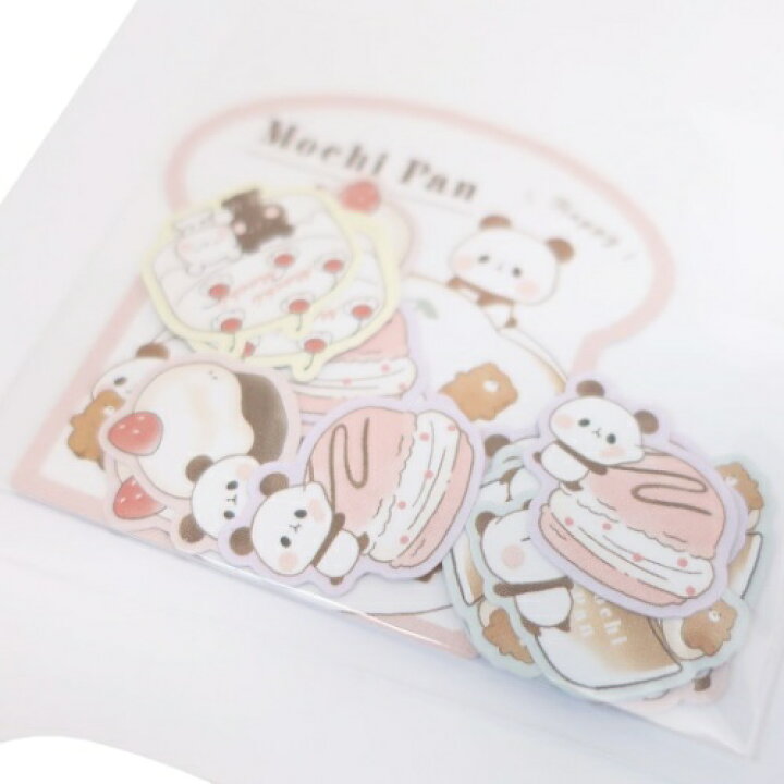 楽天市場 もちもちぱんだ ミニ シールセット フレークシール カミオジャパン デコシール かわいい 小学生 中学生 女の子向け メール便可 雑貨 アートの通販店ベルコモン
