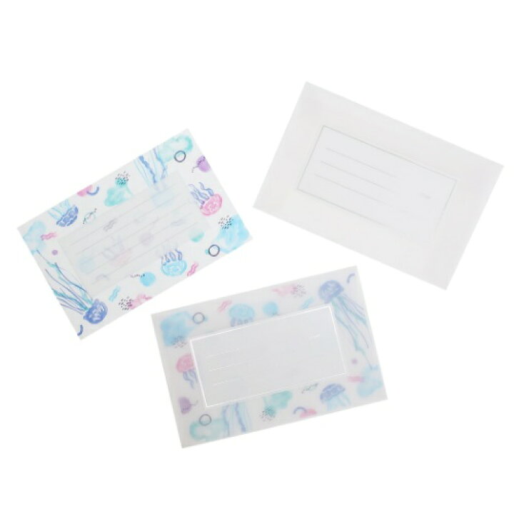 楽天市場 手紙セット コハク Kohaku トウメイ レターセット ジェリーフィッシュ Jellyfish グリーンフラッシュ くらげ クラゲ 便箋 封筒 おしゃれ文具 かわいい メール便可 雑貨 アートの通販店ベルコモン