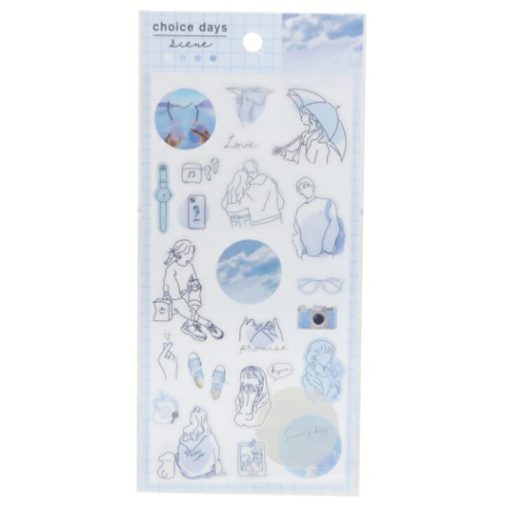楽天市場 チョイスデイズシーン ステッカー クリアシール デイズ Choice Days クラックス Decoシール 手帳デコ おしゃれ かわいい 女の子 メール便可 雑貨 アートの通販店ベルコモン