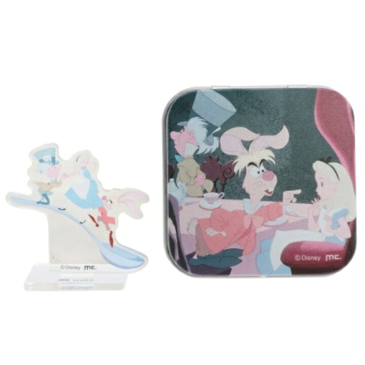 楽天市場 ミニアクリルスタンド入りブリキケース 缶ケース入り ミニ アクリルスタンド ふしぎの国のアリス アリスインワンダーランド アリスと3月うさぎ ディズニー マリモクラフト インテリア コレクション雑貨 小物入れ 雑貨 アートの通販店ベルコモン