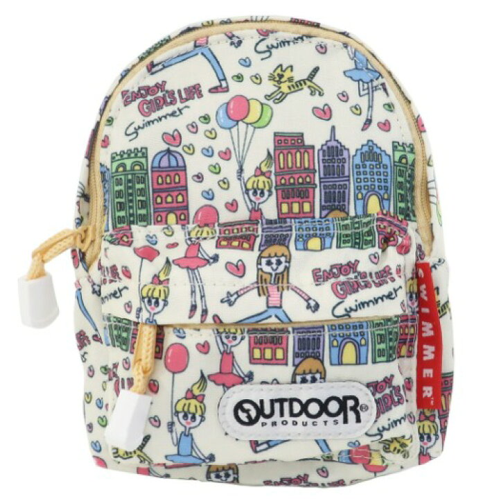 楽天市場 カラビナポーチ リュック型 ポーチ Swimmer スイマー X Outdoor Girls柄 生成 アウトドアプロダクツ アートウエルド ミニポーチ 小物入れ ギフト 雑貨 プレゼント 女の子 雑貨 アートの通販店ベルコモン