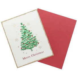 シンプル ミニカード クリスマスカード ホワイト APJ 封筒付きグリーティングカード Xmas メール便可