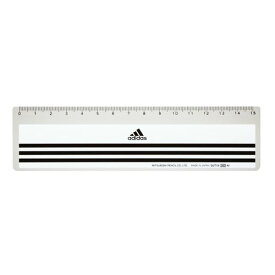 15cm 定規 ものさし アディダス adidas 新入学 三菱鉛筆 新学期準備文具 小学生 中学生 高校生 男の子 スポーツブランド メール便可