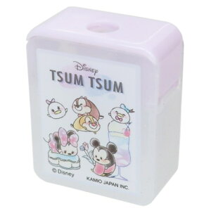 スクエア えんぴつ削り 鉛筆削り ディズニーツムツム 新入学 ディズニー クラックス 新学期準備文具 メール便可