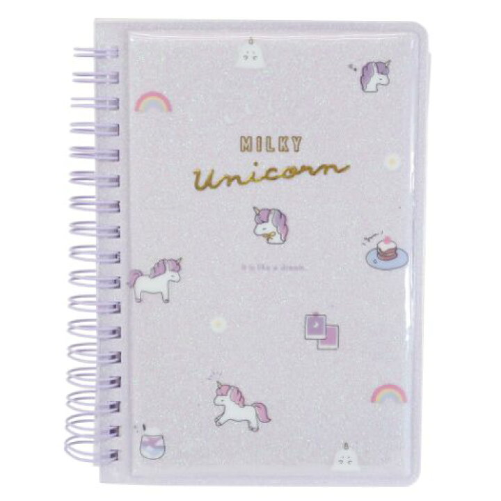 楽天市場 ミルキーユニコーン リング シールノート シール帳 クラックス 枚綴り かわいい メール便可 雑貨 アートの通販店ベルコモン