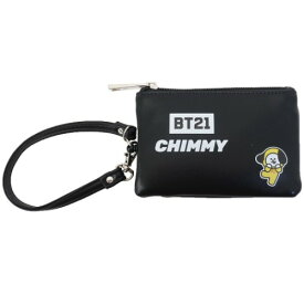 パスケース付き コインケース 定期入れ ＆ 小銭入れ BT21 CHIMMY LINE FRIENDS 森本本店 ICカードケース 商品 メール便可