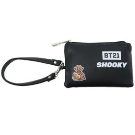 パスケース付き コインケース 定期入れ ＆ 小銭入れ BT21 SHOOKY LINE FRIENDS 森本本店 ICカードケース 商品 メール便可