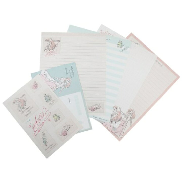 楽天市場 ボリュームアップ レター レターセット リトルマーメイド アリエル ファブリックスタイルコレクション ディズニープリンセス カミオジャパン 便箋 封筒 メール便可 雑貨 アートの通販店ベルコモン