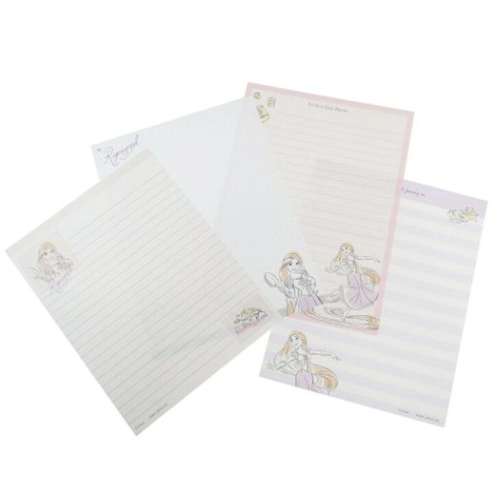 楽天市場 ボリュームアップ レター レターセット 塔の上のラプンツェル ファブリックスタイルコレクション ディズニープリンセス カミオジャパン 便箋 封筒 メール便可 雑貨 アートの通販店ベルコモン