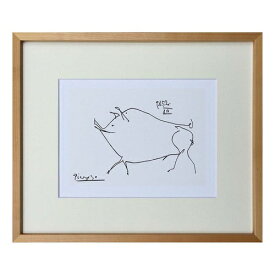 Le petit cochon-NA アートポスター パブロ ピカソ Pablo Picasso 美工社 IPP-61877 ぶた 壁掛け用 インテリア 取寄品【プレゼント】ベルコモン