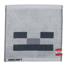 ジャガードハンカチタオル ミニタオル マインクラフト スケルトン Minecraft ケイカンパニー 汗拭きタオル ゲームメール便可