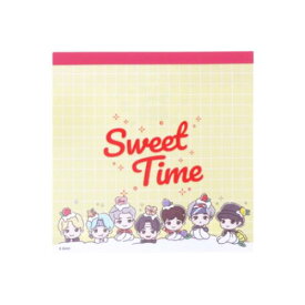 スクエアメモ メモ帳 タイニータン SweetTime A TinyTAN サンスター文具 新学期準備文具 かわいい 商品 メール便可