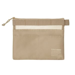 Mesh carry pouch mini メッシュポーチ ミニポーチ kleid クレイド Beige 新日本カレンダー 化粧ポーチ 文具ポーチ 小物入れシンプル メール便可