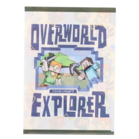 A4クリアファイル クリアフォルダー マインクラフト OVERWORLD Minecraft エンスカイ 新学期準備文具 ゲームメール便可