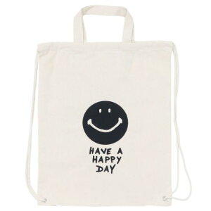 コットンナップサック ナップサック スマイリーフェイス SMILE Smiley Face オクタニ 体操服かばん