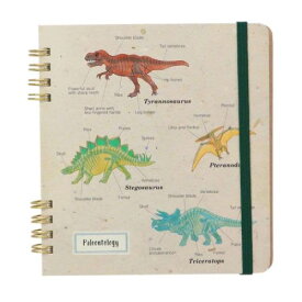 リングノート スクエア リングノート STUDY HOLIC 古生物学 恐竜 Green Flash おもしろ雑貨 メール便可
