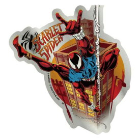 メタリックステッカー ダイカットシール スパイダーマン：アクロス ザ スパイダーバース SCARLET SPIDER MARVEL インロック コレクション雑貨 メール便可【MARVELCorner】